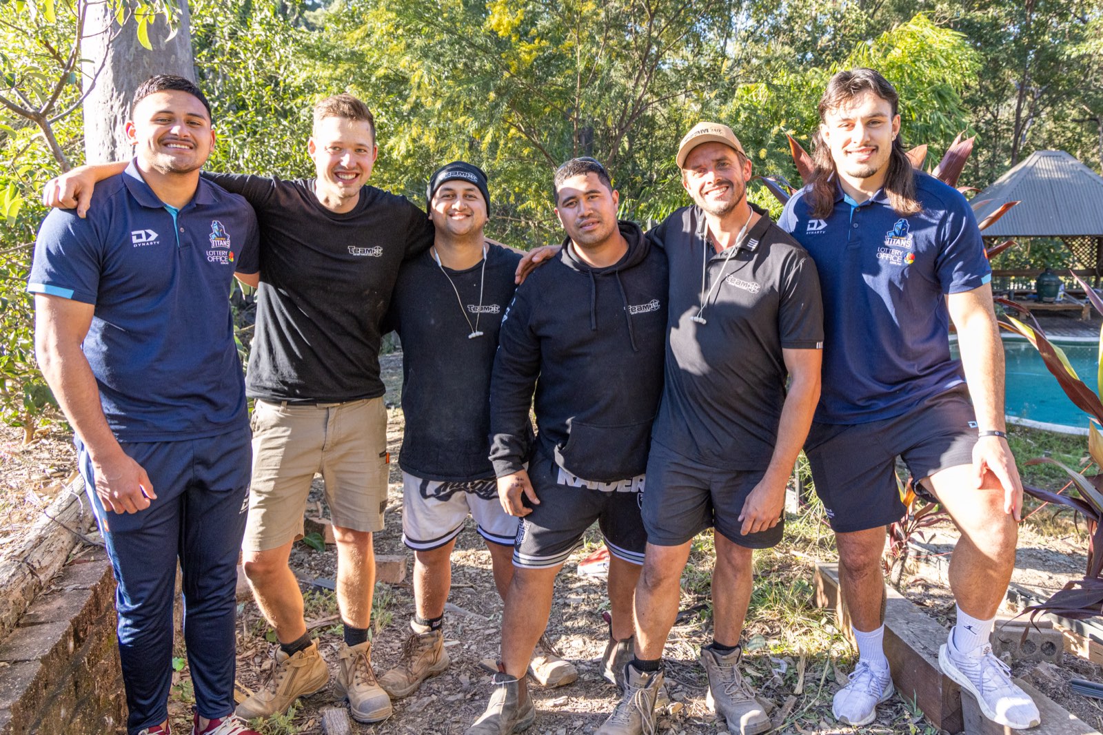 Tommy and the crew on site
